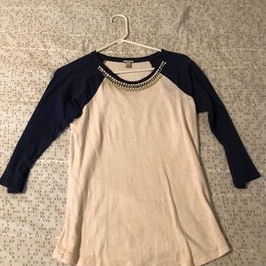 J. Crew baseball tee